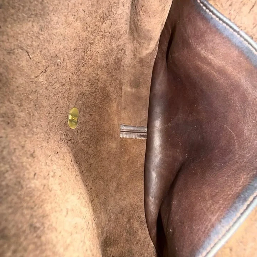 👜 COACH Cashin Vintage NYC Crescent Metal Tag Beautifully Textured Mocha 9235 - Picture 8 of 16